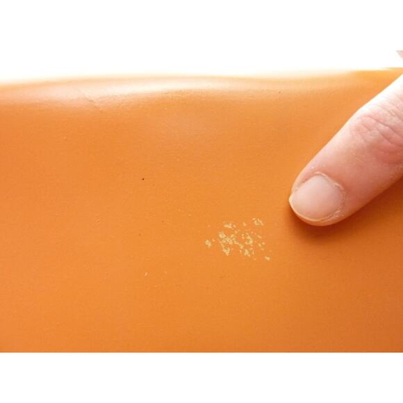 Vintage Mid Century Nasco Large Orange Serving Dish and Salad Tongs Japan - Picture 5 of 5